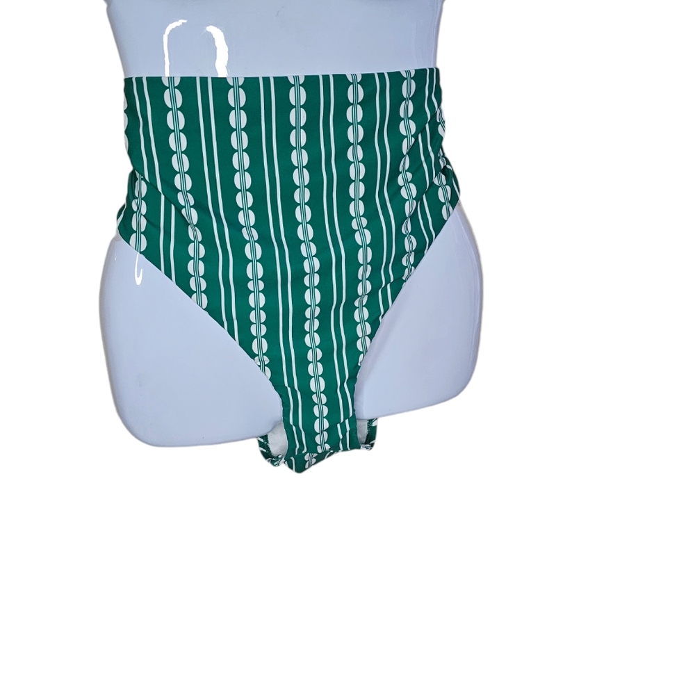 Kona Sol women's green,white bikini Swimwear bottom size  XL